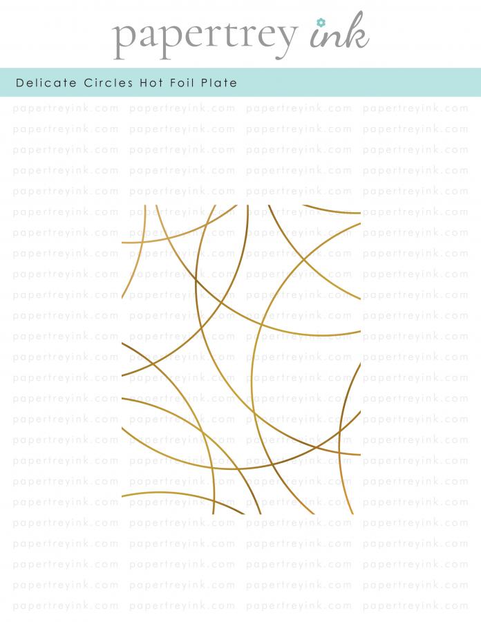 Delicate Circles Hot Foil Plate