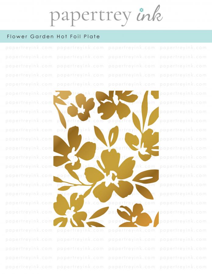 Flower Garden Hot Foil Plate