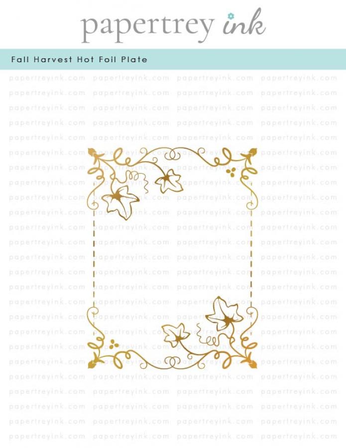 Fall Harvest Hot Foil Plate