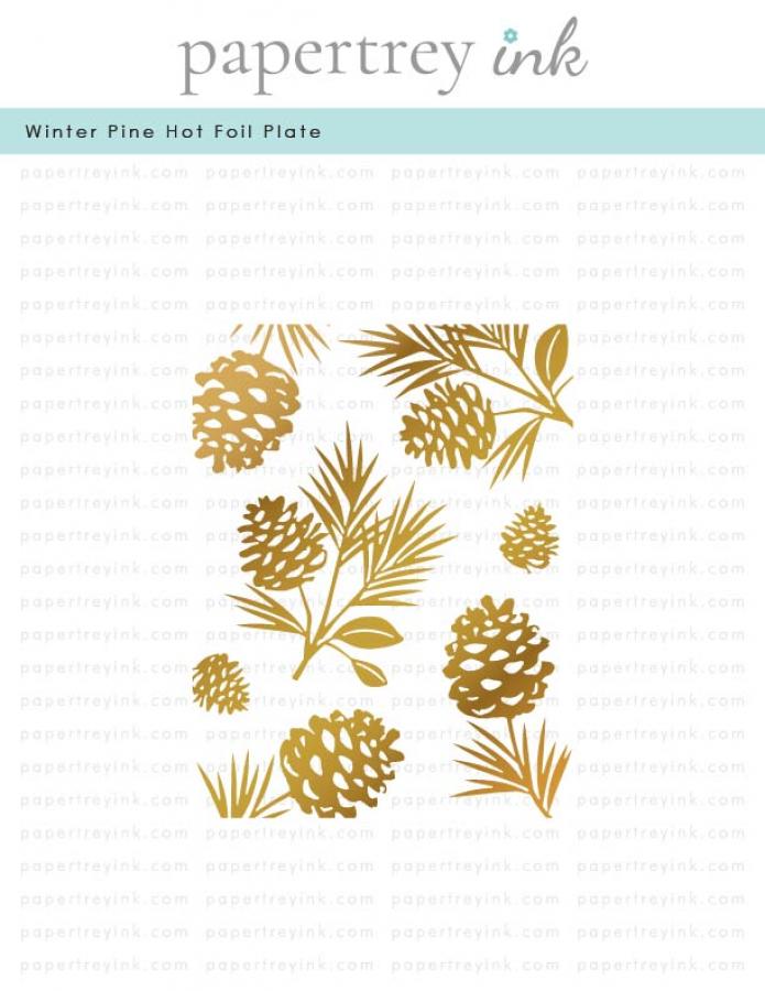 Winter Pine Hot Foil Plate