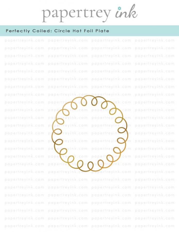 Perfectly Coiled: Circle Hot Foil Plate