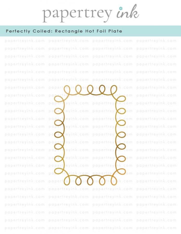 Perfectly Coiled: Rectangle Hot Foil Plate