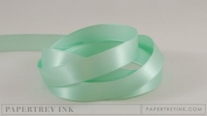 Aqua Mist 1/2" Satin Solid Ribbon (5 yards)