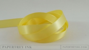 Lemon Tart 1/2" Satin Solid Ribbon (5 yards)