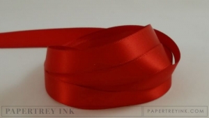 Pure Poppy 1/2" Satin Solid Ribbon (5 yards)