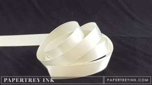 Vintage Cream 1/2" Satin Solid Ribbon (5 yards)