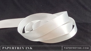 Fresh Snow 1/2" Satin Solid Ribbon (5 yards)