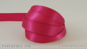 Raspberry Fizz 1/2" Satin Solid Ribbon (5 yards)