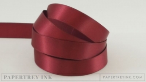 Scarlet Jewel 1/2" Satin Solid Ribbon (5 yards)