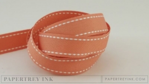 Melon Berry 5/8" Saddle Stitch Ribbon (5 yards)