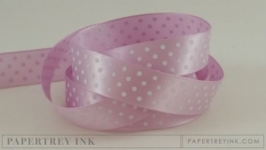 Lavender Moon 5/8" Satin Dots Ribbon (5 yards)