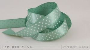 Ocean Tides 5/8" Satin Dots Ribbon (5 yards)