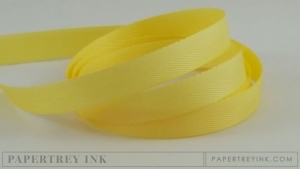 Lemon Tart 3/8" Twill Tape Ribbon (5 yards)