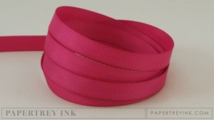 Raspberry Fizz 3/8" Twill Tape Ribbon (5 yards)