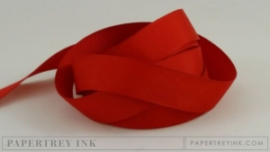 Pure Poppy 5/8" Grosgrain Ribbon (5 yards)