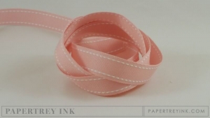 Sweet Blush 5/8" Saddle Stitch Ribbon (5 yards)