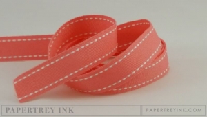 Berry Sorbet 5/8" Saddle Stitch Ribbon (5 yards)