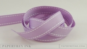 Lavender Moon 5/8" Saddle Stitch Ribbon (5 yards)