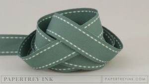 Ocean Tides 5/8" Saddle Stitch Ribbon (5 yards)