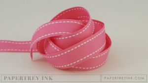 Hibiscus Burst 5/8" Saddle Stitch Ribbon (5 yards)