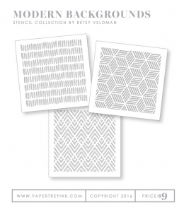 Modern Background Stencil Collection (set of 3)