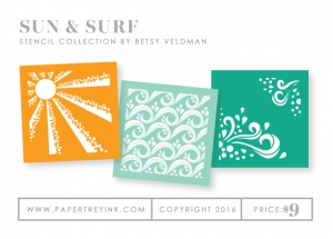 Sun & Surf Stencil Collection (set of 3)