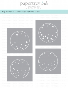 Big Balloon Stencil Collection: Stars (set of 4)