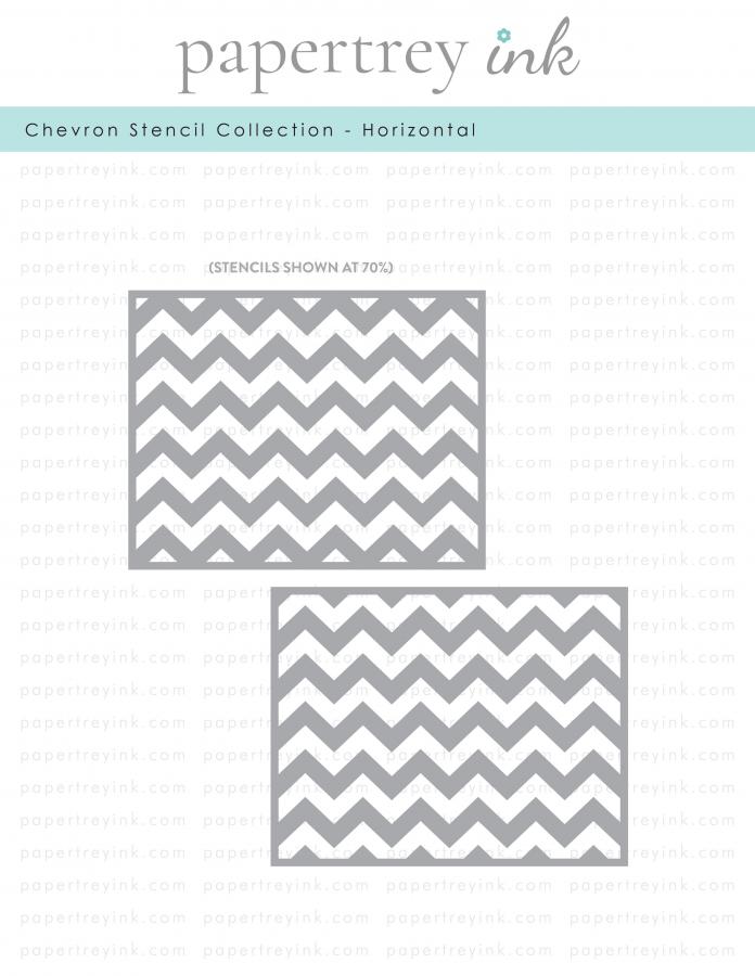 Chevron Stencil Collection - Horizontal (set of 2)