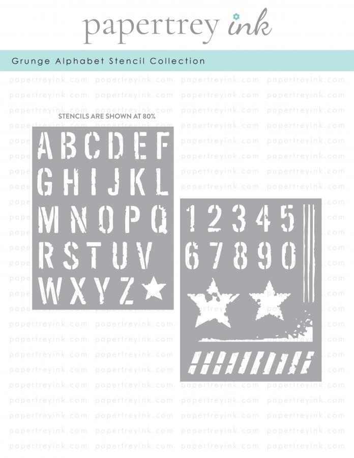 Modern Background Stencil Collection (set Of 3): Papertrey Ink