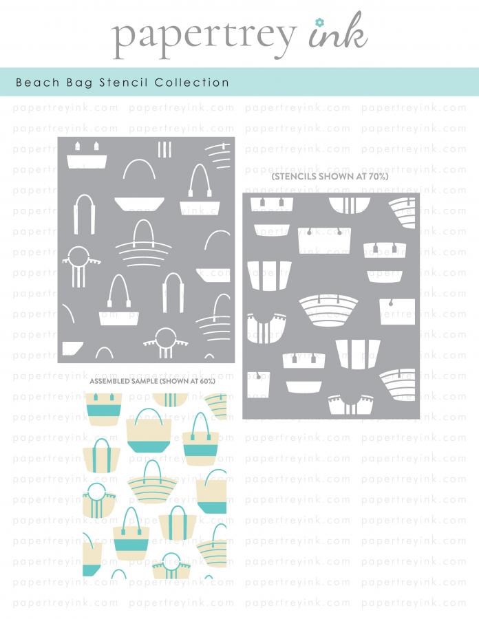 Beach Bag Stencil Collection (set of 2)