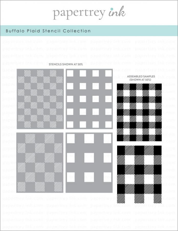 Buffalo Plaid Stencil Collection (set of 4)