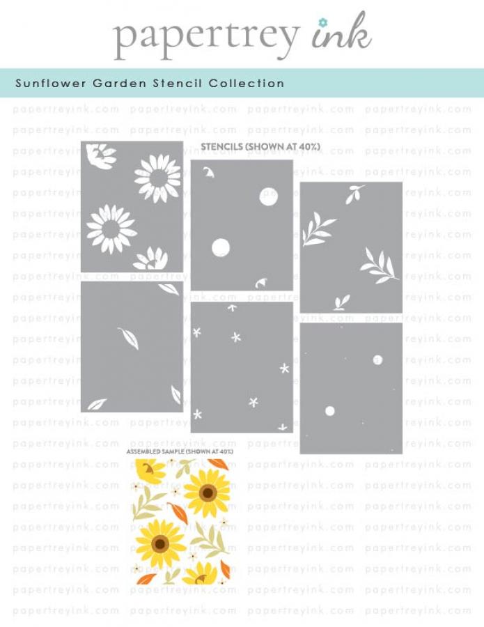 Sunflower Garden Stencil Collection (set of 6)