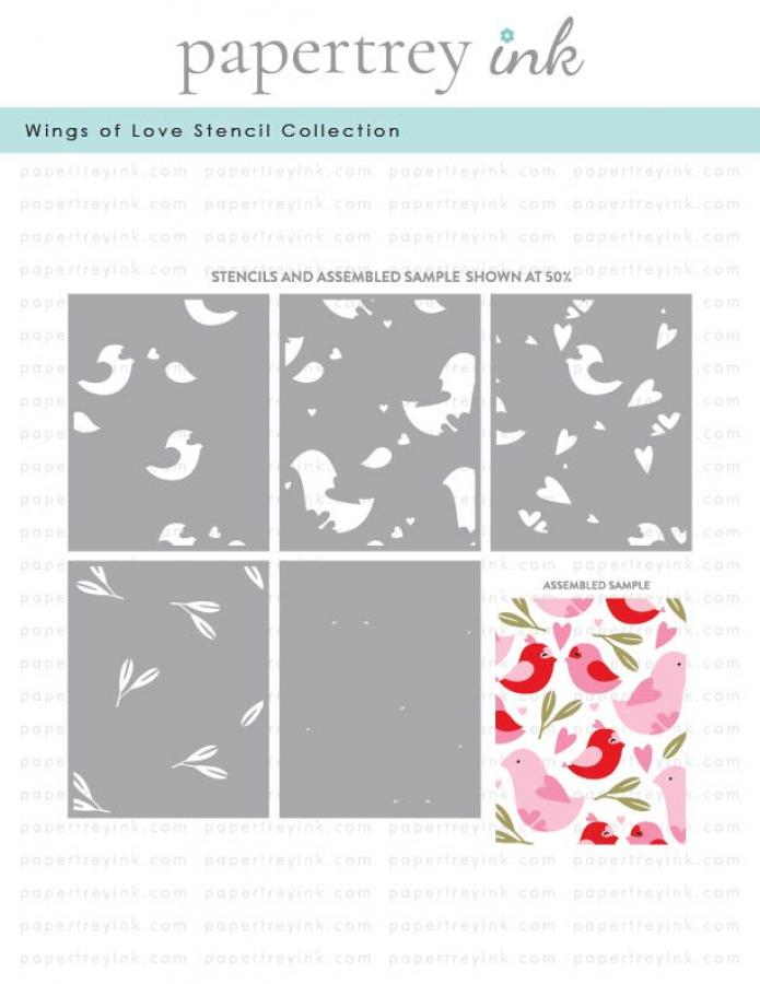 Wings of Love Stencil Collection (set of 5)