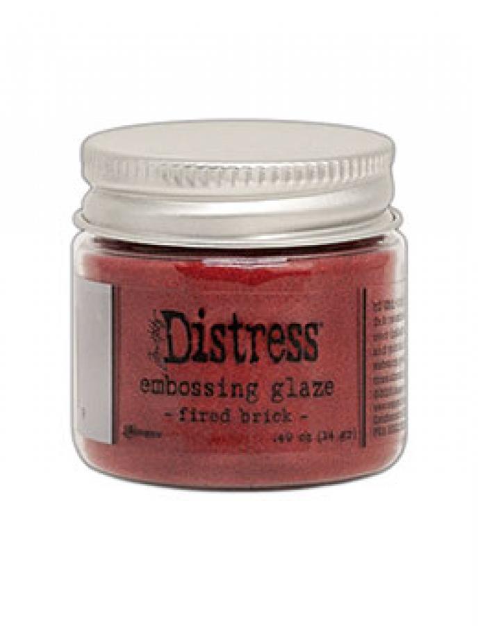 Distress Embossing Glaze - Fired Brick