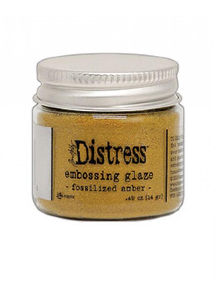 Distress Embossing Glaze - Fossilized Amber