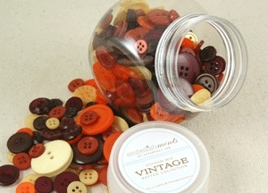 Autumn Mix Vintage Button Collection