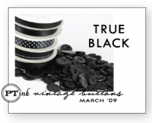 True Black Vintage Buttons