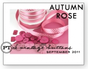 Autumn Rose Vintage Buttons