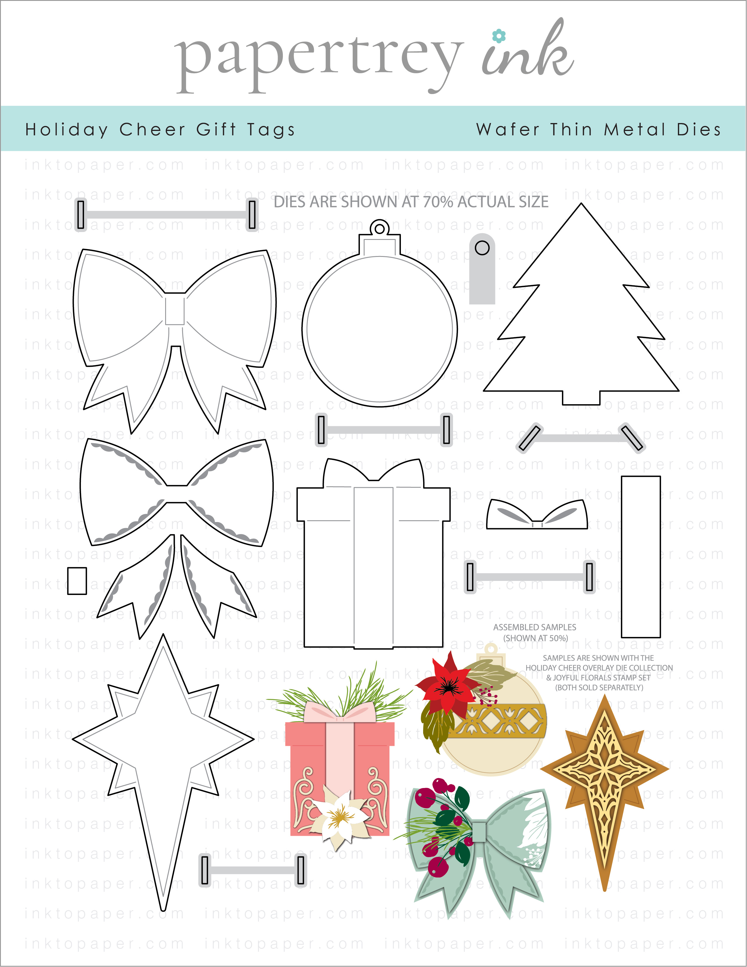 Holiday Cheer Gift Tags Die: Papertrey Ink