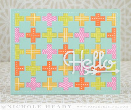 Papertrey Ink - Cover Plate: Modern Cross Quilt Die