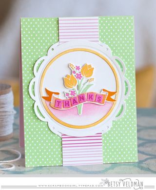 Papertrey Ink - Scene It: Doily Tag Base Die