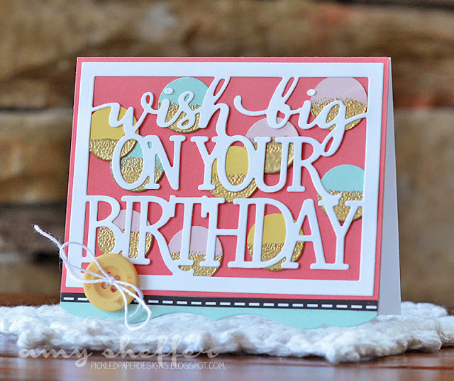 Papertrey Ink - Text Block: Horizontal Birthday Die