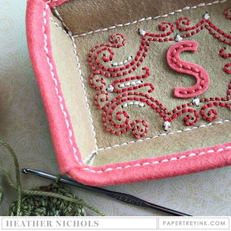 Papertrey Ink - Stitched Monogram Frame: Rectangle Die