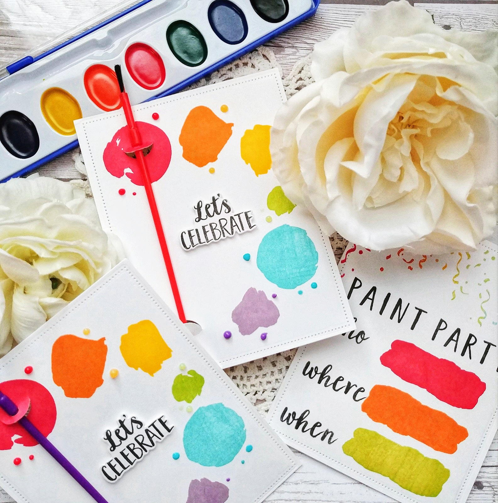 Watercolor Textures: Dots Mini Stamp Set