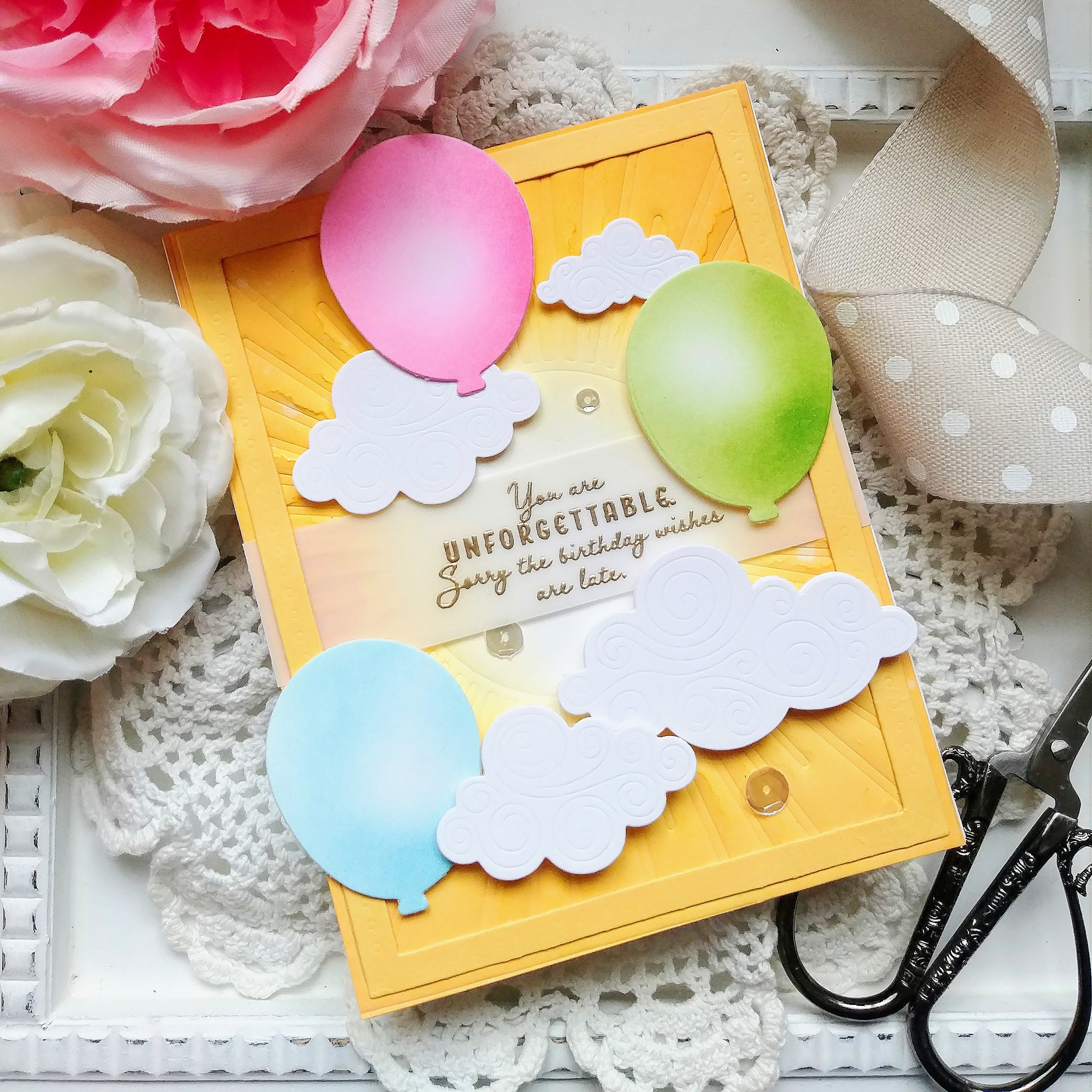 Just Sentiments: Belated Birthday Mini Stamp Set