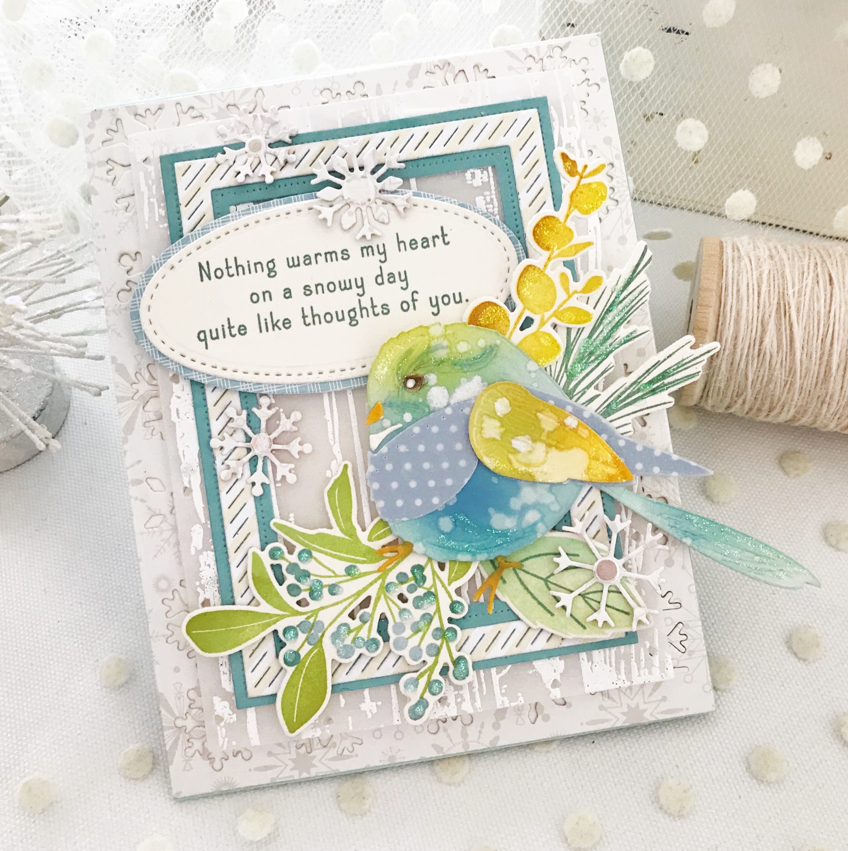 Inside Greetings: Snow Mini Stamp Set