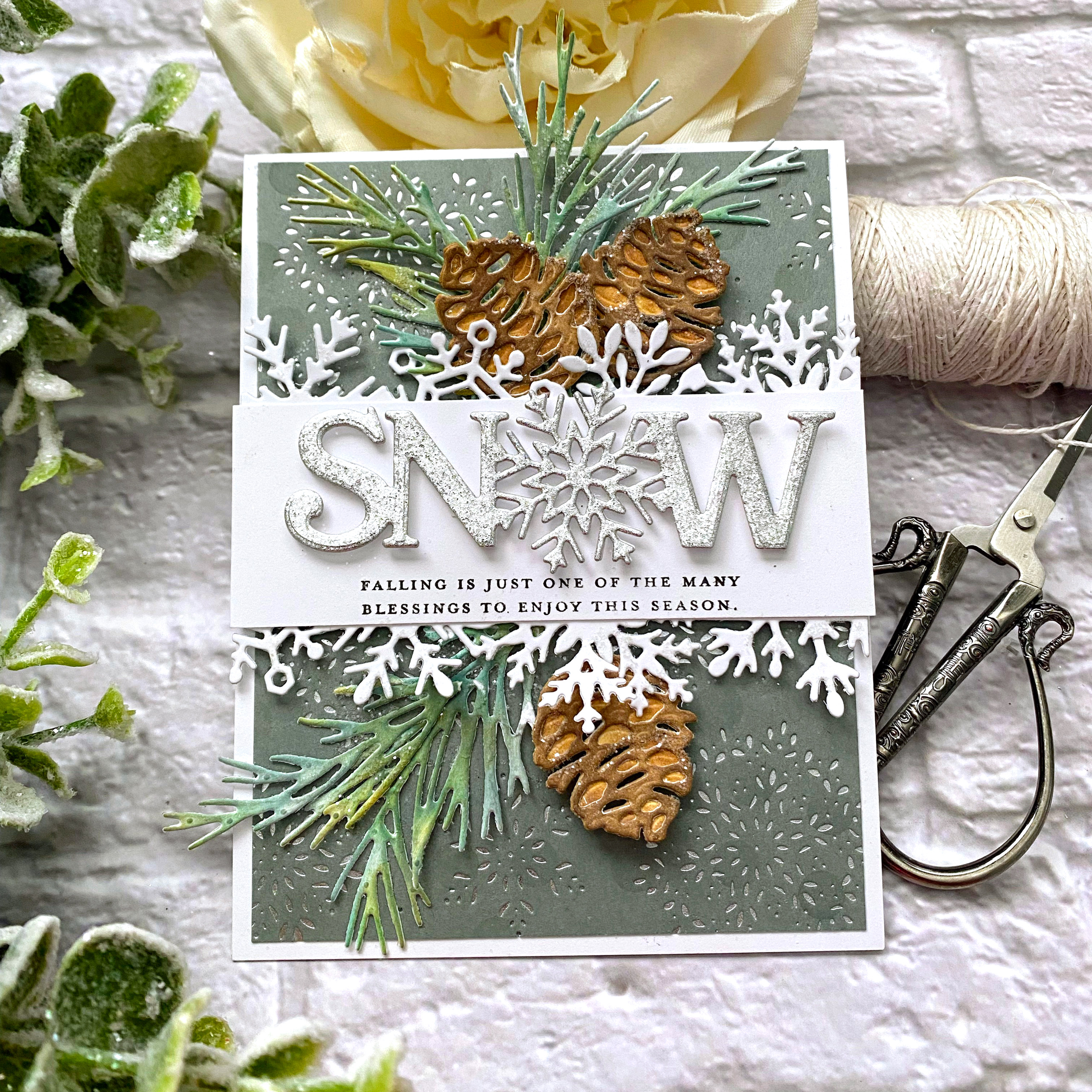 Larger than Life: Snow Mini Stamp Set