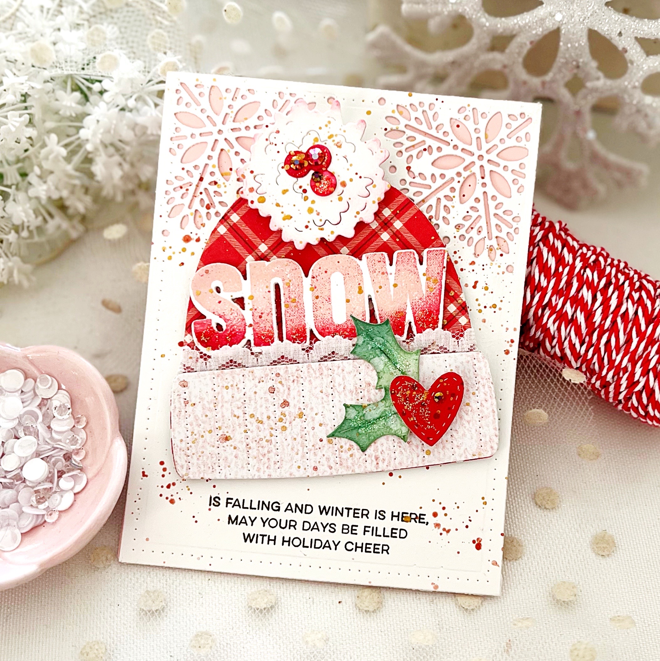 This is Big Sentiments: Snow Stamp Set