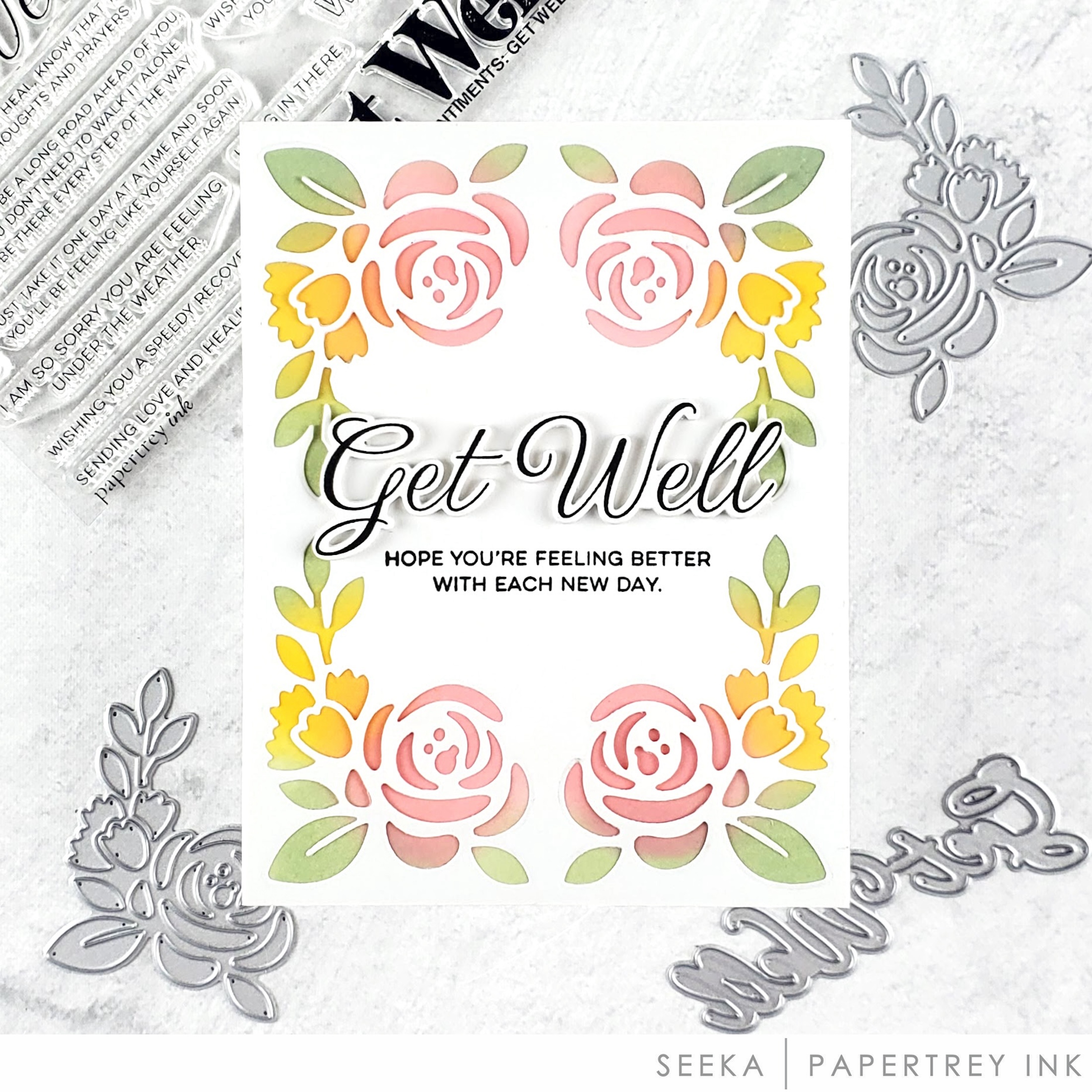 This is Big Sentiments: Get Well Stamp Set