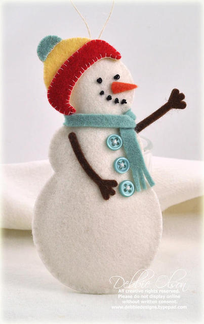 Go-To Gift Card Holder: Snowman Accessories Mini Stamp Set: Papertrey Ink